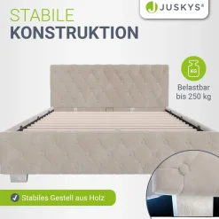 Polsterbett Nizza Bett mit Stauraum & weichem Samt-Bezug