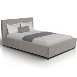 Polsterbett Salerno Bettgestell mit Cord Design, belastbar und pflegeleicht