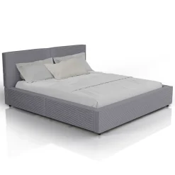 Polsterbett Salerno Bettgestell mit Cord Design, belastbar und pflegeleicht