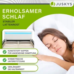 Polsterbett Sevilla Bettgestell mit LED-Beleuchtung und Lattenrost