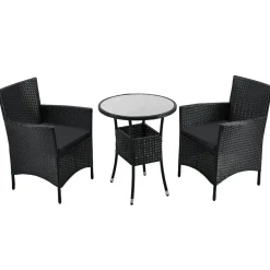 Polyrattan Balkon Set Bayamo Sitzgarnitur für 2 Personen und kleine Balkone