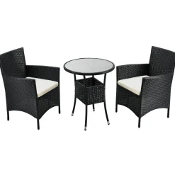Polyrattan Balkon Set Bayamo Sitzgarnitur für 2 Personen und kleine Balkone