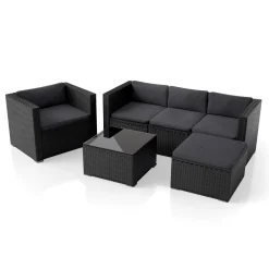 Polyrattan Lounge Punta Cana Outdoor Sitzgarnitur für bis zu 4 Personen; langlebiges Material