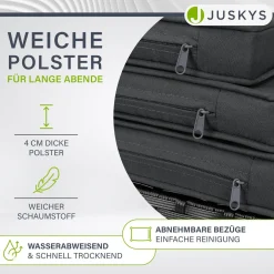 Polyrattan Sitzgruppe Baracoa Gartenmöbel Set für bis zu 8 Personen inkl. Kissen