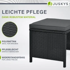 Polyrattan Sitzgruppe Baracoa Gartenmöbel Set für bis zu 8 Personen inkl. Kissen