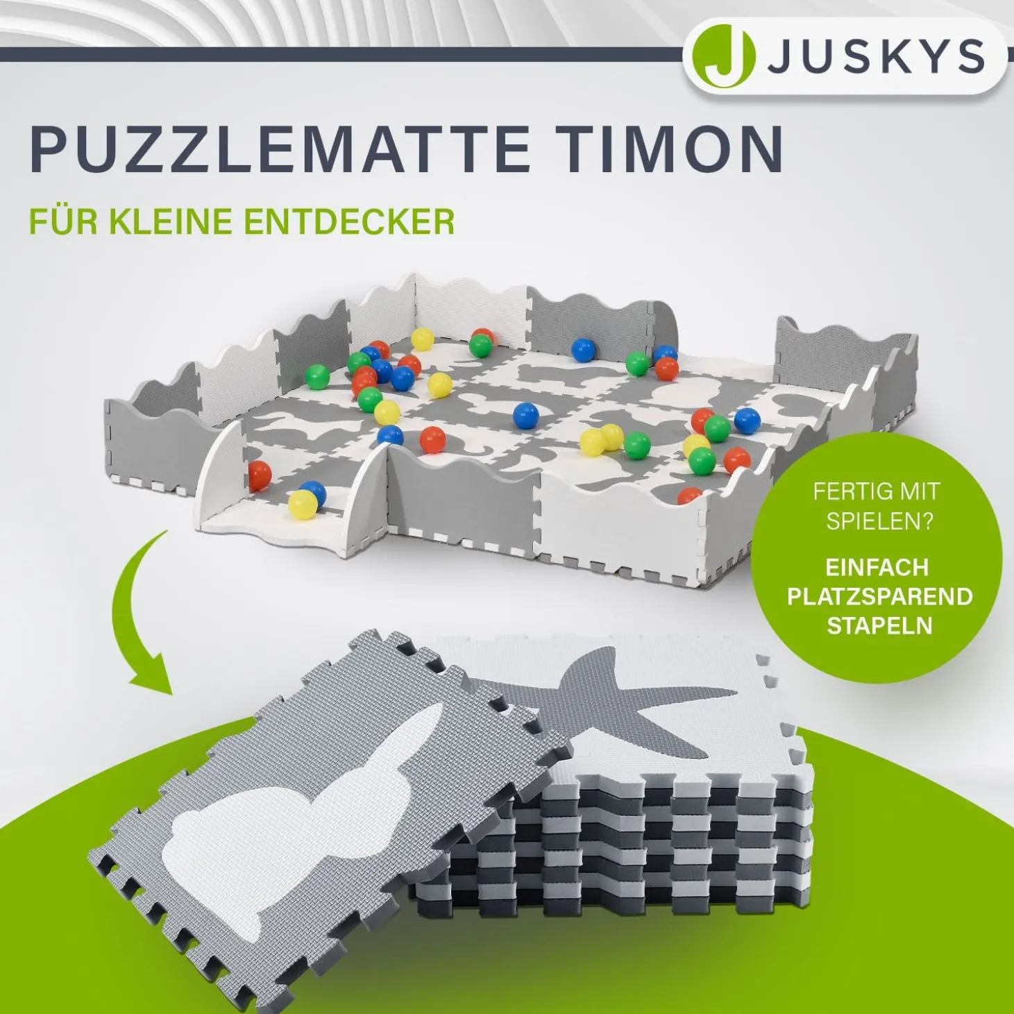 Puzzlematte für Babys und Kinder Puzzle Spielmatte für Spielspaß & Lernförderung in diversen Designs