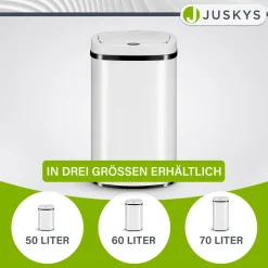 Rechteckiger Mülleimer mit Sensor Automatischer Abfalleimer für kontaktloses Entsorgen von Müll