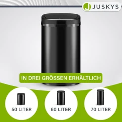 Rechteckiger Mülleimer mit Sensor Automatischer Abfalleimer für kontaktloses Entsorgen von Müll