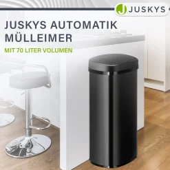 Rechteckiger Mülleimer mit Sensor Automatischer Abfalleimer für kontaktloses Entsorgen von Müll