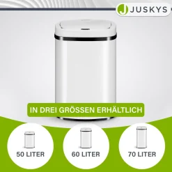 Rechteckiger Mülleimer mit Sensor Automatischer Abfalleimer für kontaktloses Entsorgen von Müll