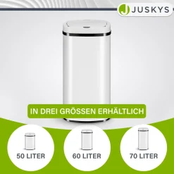 Rechteckiger Mülleimer mit Sensor Automatischer Abfalleimer für kontaktloses Entsorgen von Müll
