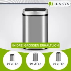 Rechteckiger Mülleimer mit Sensor Automatischer Abfalleimer für kontaktloses Entsorgen von Müll