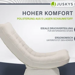 Relaxsessel Korsika mit Cord 360° drehbar, ergonomisch und mit 5-lagiger Polsterung