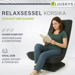Relaxsessel Korsika mit Cord 360° drehbar, ergonomisch und mit 5-lagiger Polsterung