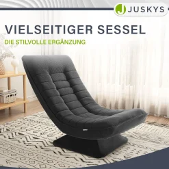 Relaxsessel Korsika mit Cord 360° drehbar, ergonomisch und mit 5-lagiger Polsterung