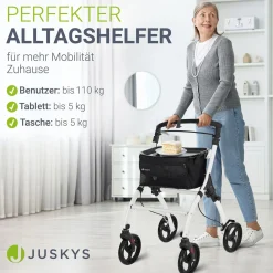 Rollator für die Wohnung Indoor Rollator ideal für schmale Wohnräume