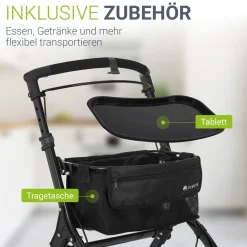 Rollator für die Wohnung Indoor Rollator ideal für schmale Wohnräume