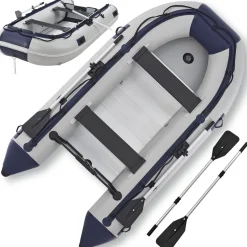 Schlauchboot 3,20 m Paddelboot für 4 Personen - inkl. Paddel, Luftpumpe und mehr