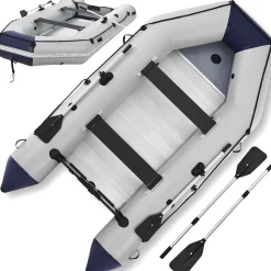 Schlauchboot 3,80 m Paddelboot für 6 Personen - inkl. Paddel, Luftpumpe und mehr