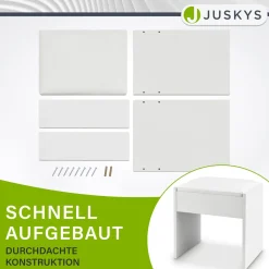 Schminktisch Hocker Melly Mit Sitzkissen für ein angenehmes Beauty-Styling