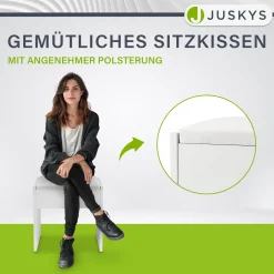 Schminktisch Hocker Melly Mit Sitzkissen für ein angenehmes Beauty-Styling