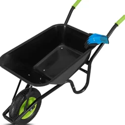 Schubkarre Garden 100 L Transporthilfe bis 250 kg mit Luftreifen - inkl. Handschuhe