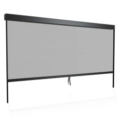 Seitenwand für Lamellendach Tahiti Verstellbares Rollo für Pergola - flexibler Sicht- & Sonnenschutz