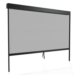 Seitenwand für Lamellendach Tahiti Verstellbares Rollo für Pergola - flexibler Sicht- & Sonnenschutz