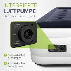Selbstaufblasende Luftmatratze Sapri Bequemes Luftbett zum Camping oder für 1-2 Gäste