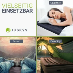 Selbstaufblasende Luftmatratze Sapri Bequemes Luftbett zum Camping oder für 1-2 Gäste