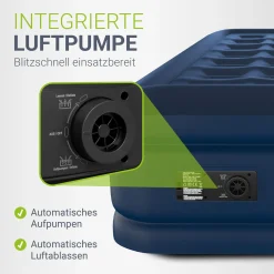 Selbstaufblasende Luftmatratze Sapri Bequemes Luftbett zum Camping oder für 1-2 Gäste