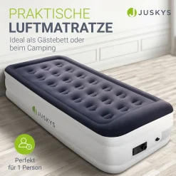 Selbstaufblasende Luftmatratze Sapri Bequemes Luftbett zum Camping oder für 1-2 Gäste