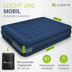 Selbstaufblasende Luftmatratze Sapri Bequemes Luftbett zum Camping oder für 1-2 Gäste