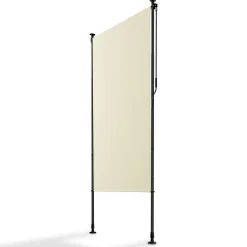 Senkrechtmarkise Barbados 200 x 310 cm - grau Sonnen- & Sichtschutz höhenverstellbar, ohne Bohren, UV-beständig