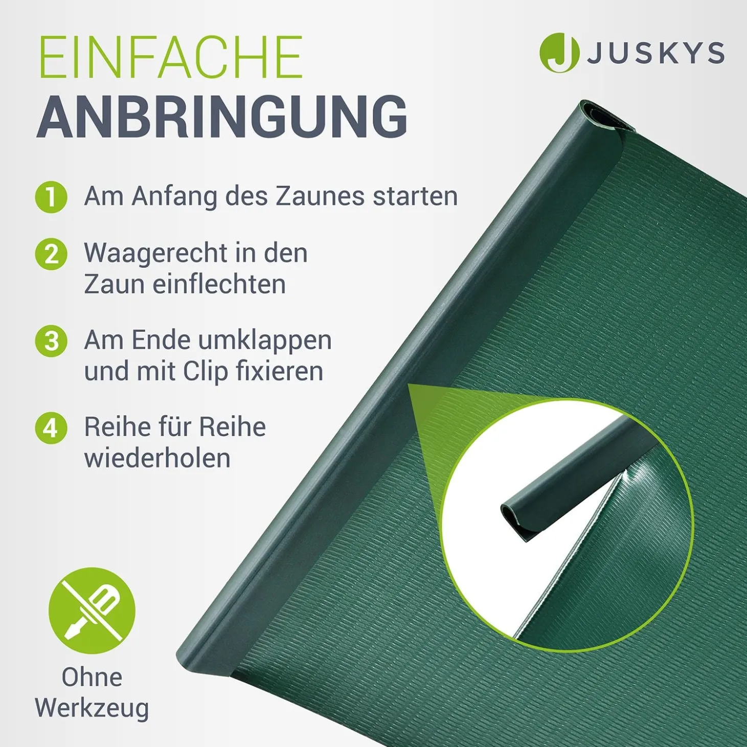 Sichtschutzstreifen PVC PVC Sichtschutzband 19cm x 35m für Gartenzäune