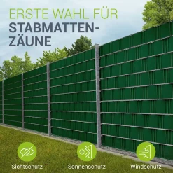 Sichtschutzstreifen PVC PVC Sichtschutzband 19cm x 35m für Gartenzäune