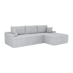 Sofa Coredo mit Cord Bezug & Dekokissen Gemütliche Couch mit Schaumstoff und Boxspringkern