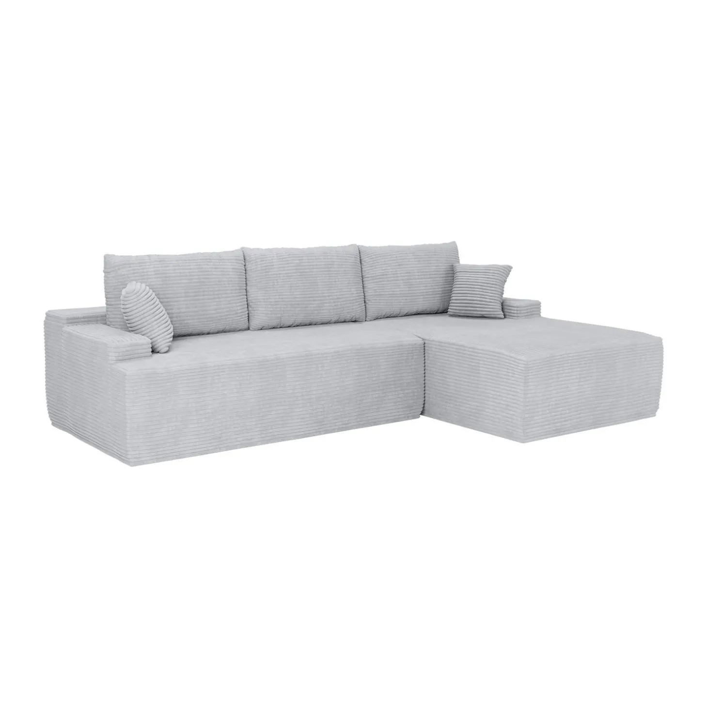 Sofa Coredo mit Cord Bezug & Dekokissen Gemütliche Couch mit Schaumstoff und Boxspringkern