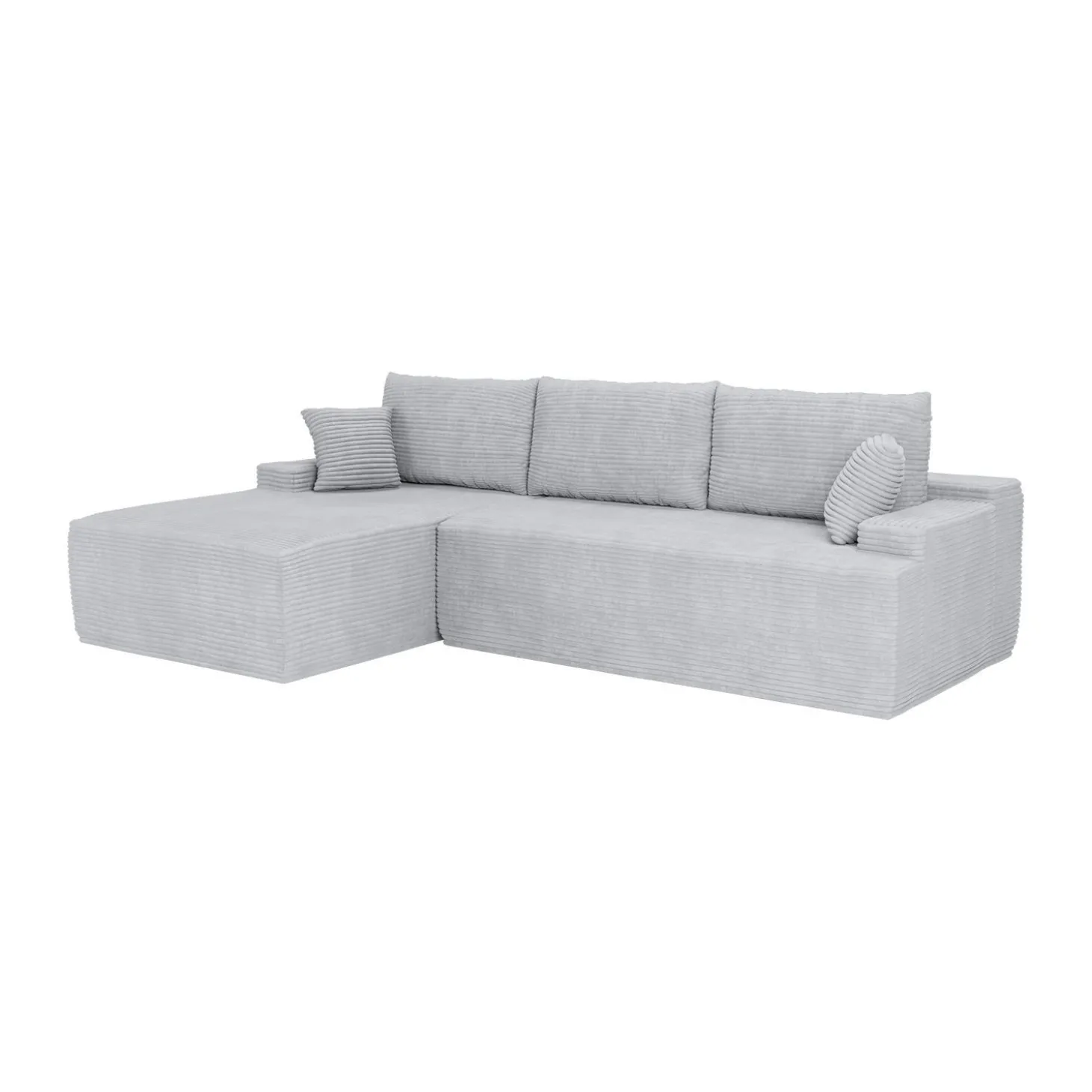 Sofa Coredo mit Cord Bezug & Dekokissen Gemütliche Couch mit Schaumstoff und Boxspringkern