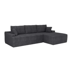 Sofa Coredo mit Cord Bezug & Dekokissen Gemütliche Couch mit Schaumstoff und Boxspringkern