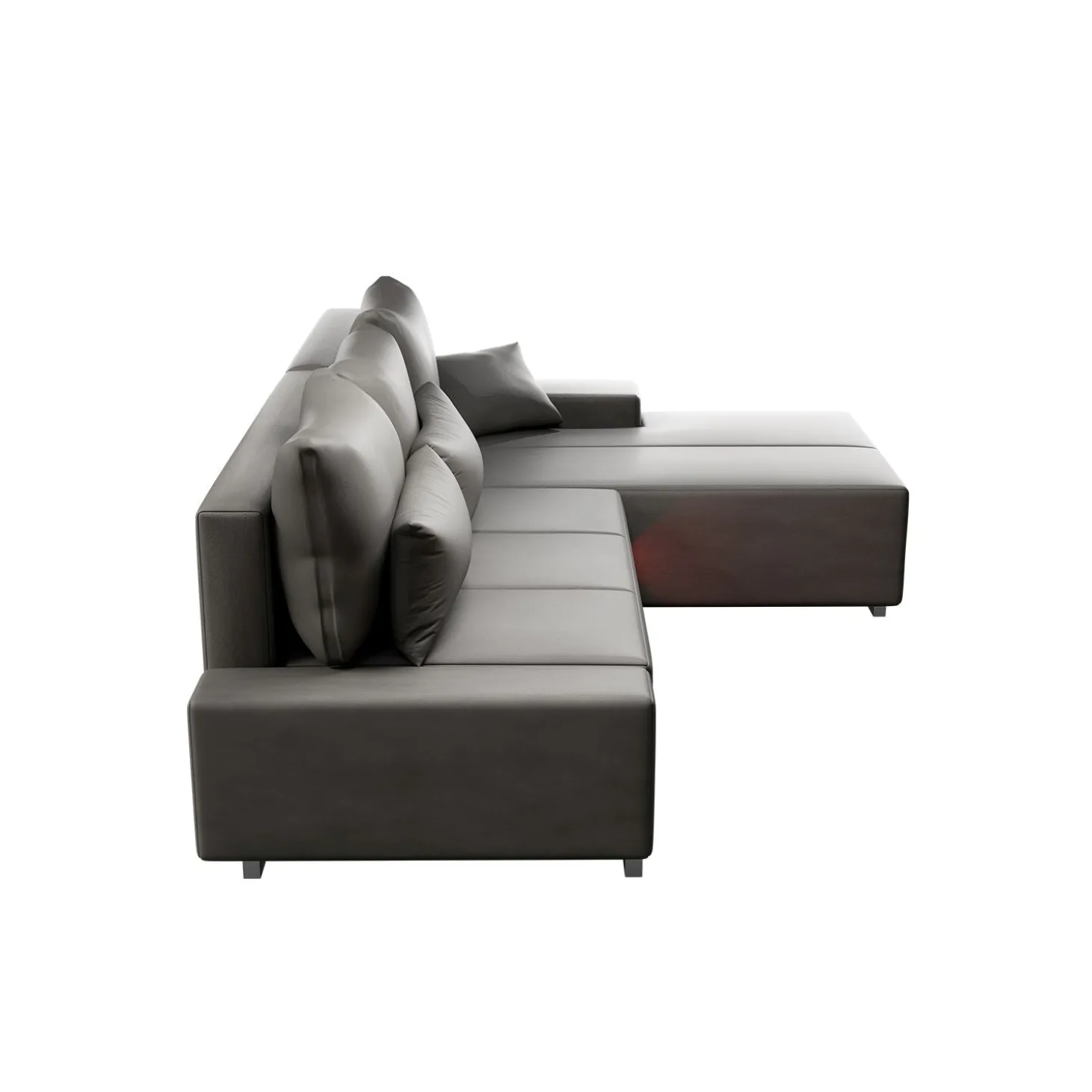 Sofa Davos mit LED Gemütliche Couch in L-Form mit Schlaffunktion