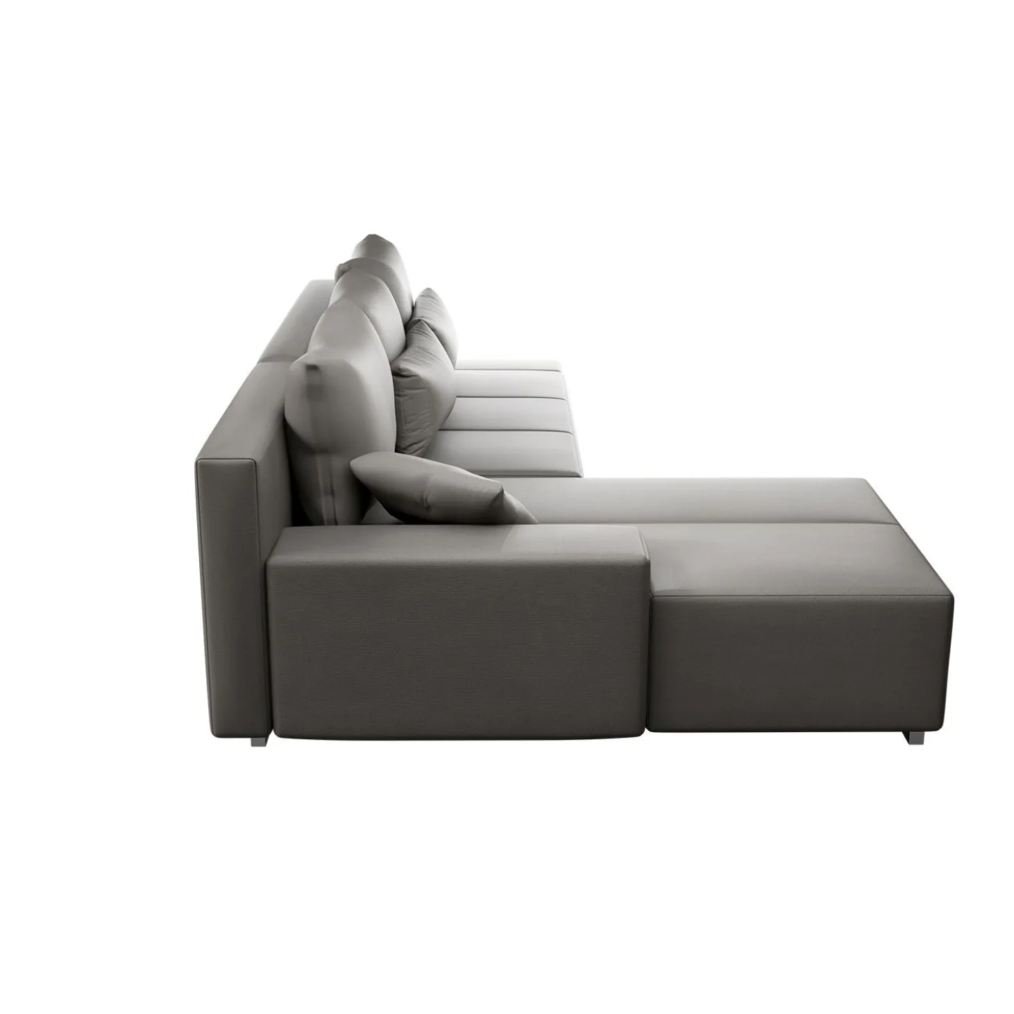 Sofa Davos mit LED Gemütliche Couch in L-Form mit Schlaffunktion