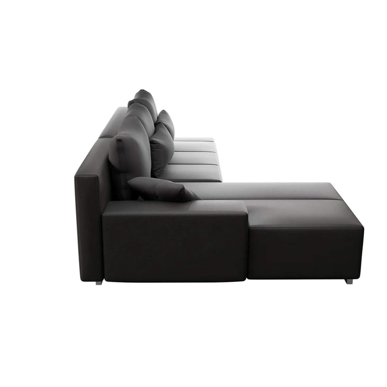 Sofa Davos mit LED Gemütliche Couch in L-Form mit Schlaffunktion