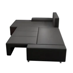 Sofa Davos mit LED Gemütliche Couch in L-Form mit Schlaffunktion