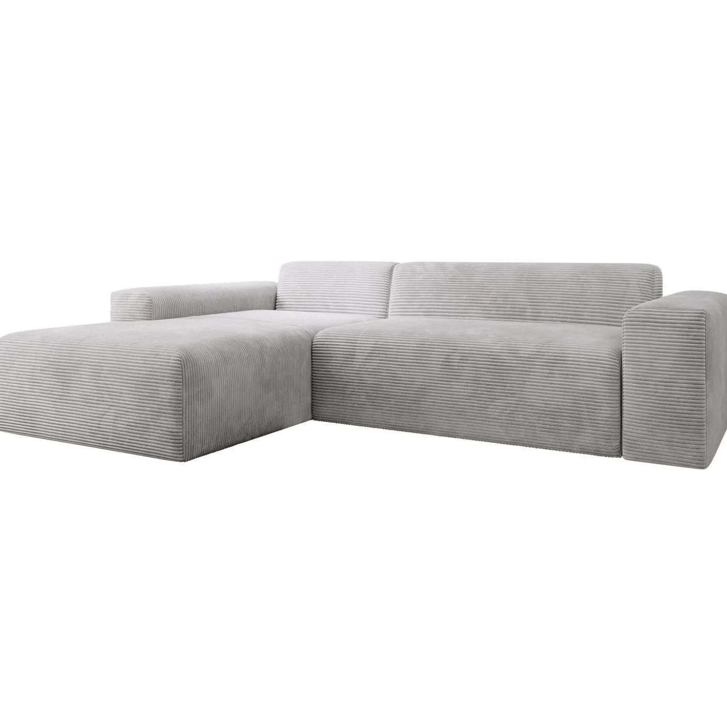 Sofa in L-Form Vals Gemütliche Couch in Cord-Optik