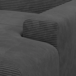 Sofa in L-Form Vals Gemütliche Couch in Cord-Optik