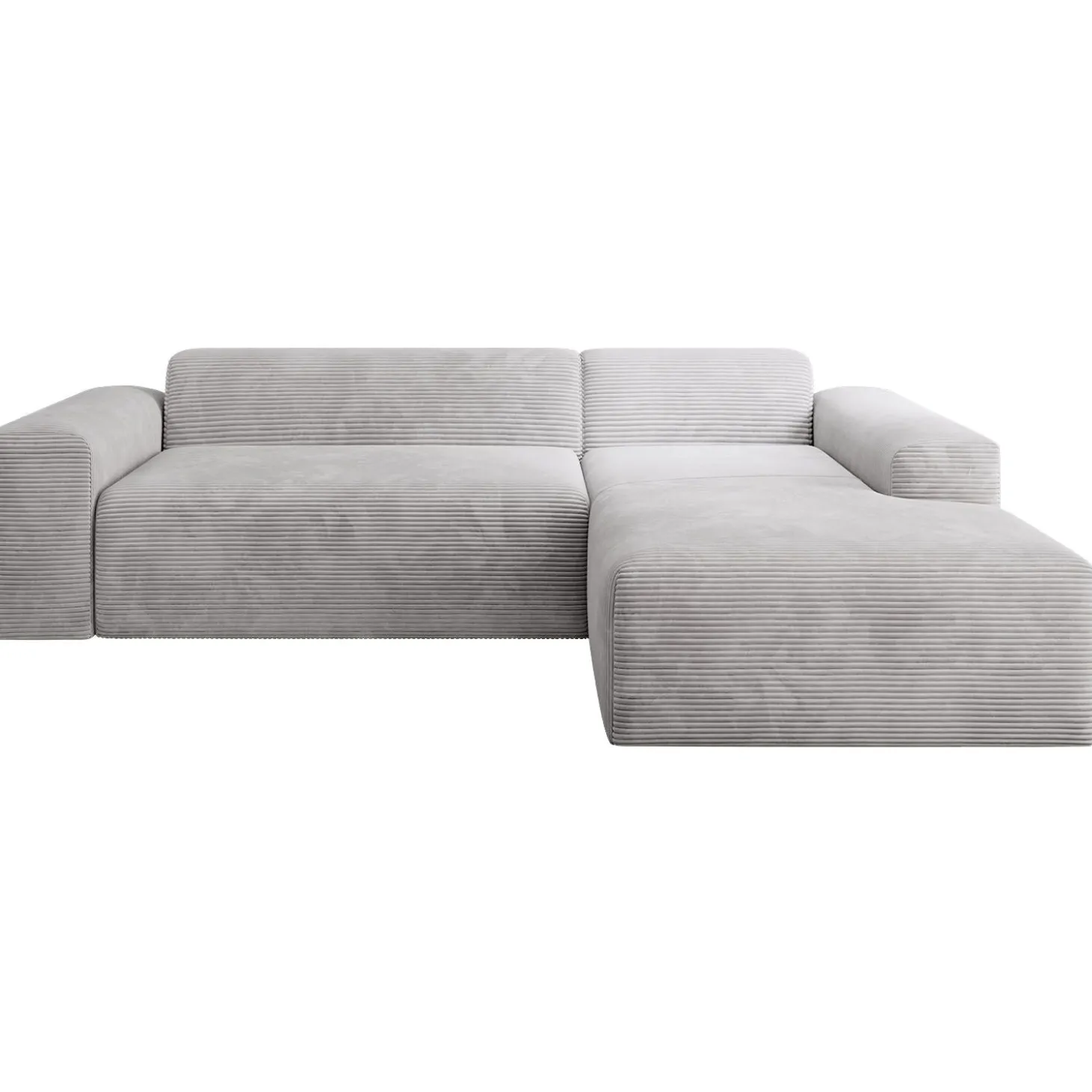 Sofa in L-Form Vals Gemütliche Couch in Cord-Optik