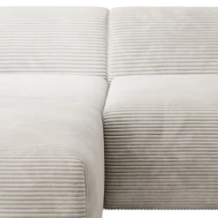 Sofa in L-Form Vals Gemütliche Couch in Cord-Optik