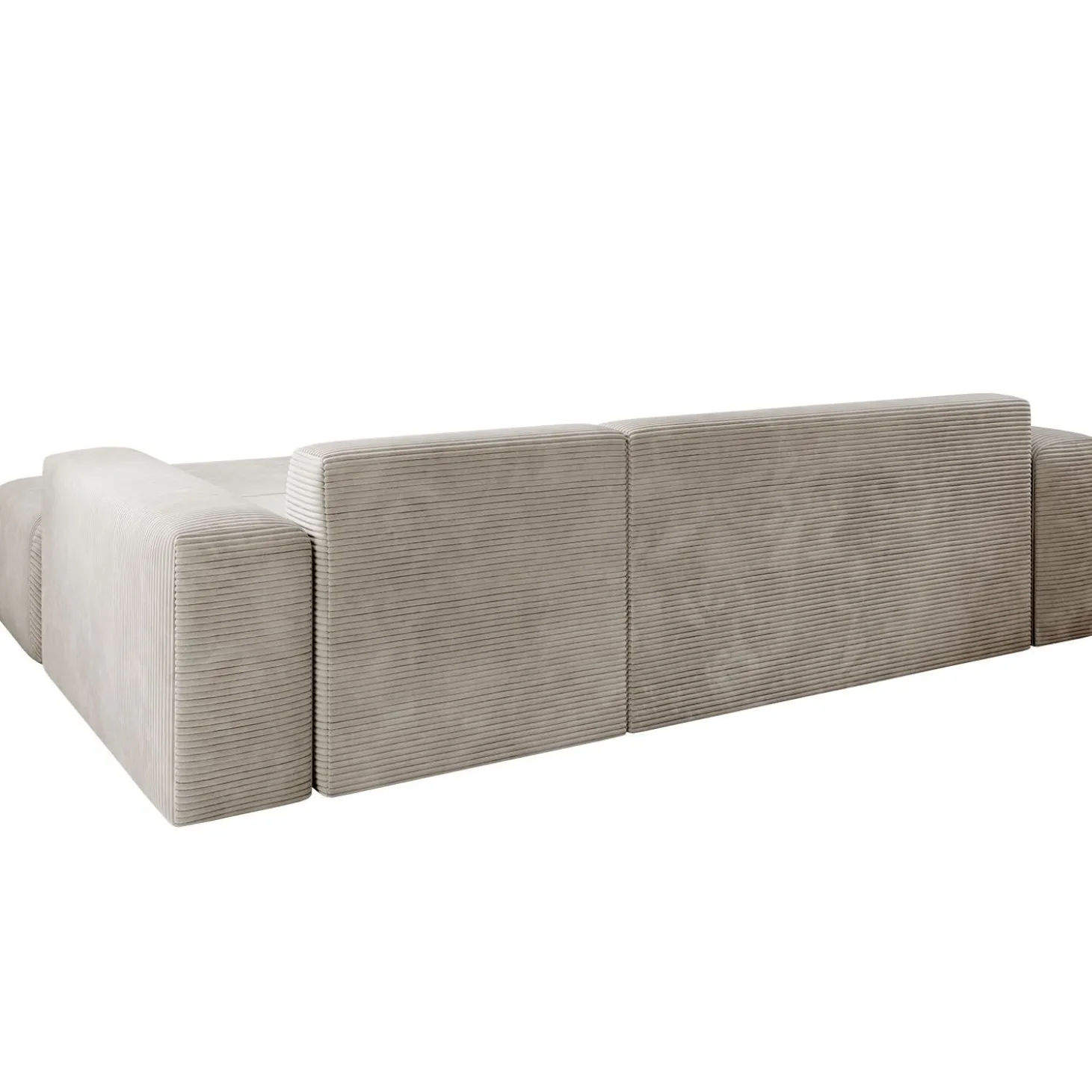 Sofa in L-Form Vals Gemütliche Couch in Cord-Optik