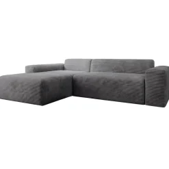 Sofa in L-Form Vals Gemütliche Couch in Cord-Optik
